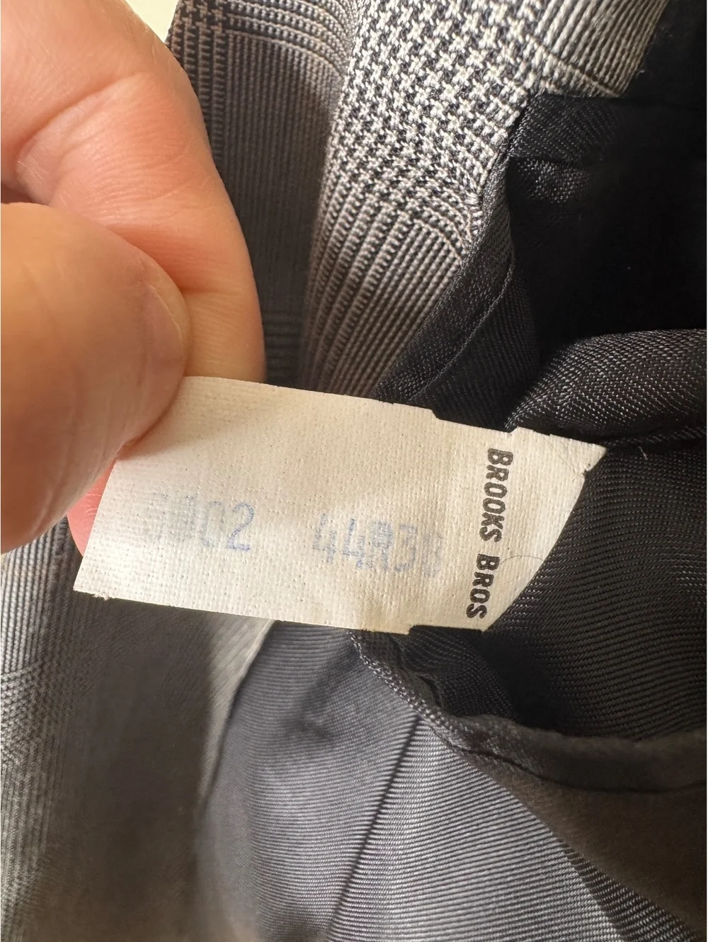 Brooks Brothers Blazer Mens 44R Gray Glen Plaid Two Button Sports Coat